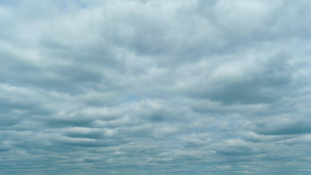 Storm overcast sky cloud scape. Dramatic cloudy rainy sky. Time lapse.