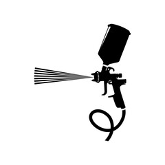 Spray gun paint logo icon vector illustration design, can be used for logos and web.