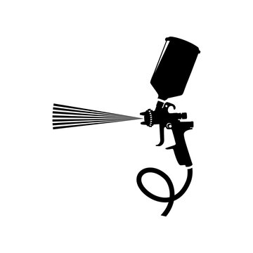 Spray gun paint logo icon vector illustration design, can be used for logos and web.