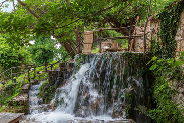 Fototapeta na wymiar Roski slap waterfall, Croatia