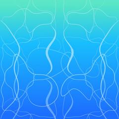 Sea or ocean surface top view in cartoon style seamless background. Tropical coast line, landscape, scenery.