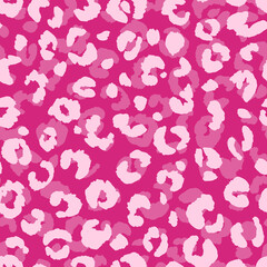 Abstract modern leopard seamless pattern. Animals trendy background. Pink decorative vector stock illustration for print, card, postcard, fabric, textile. Modern ornament of stylized skin