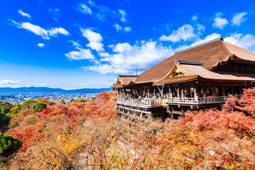 秋の京都　清水寺