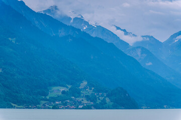 Sunset over Lake Brienz, Switzerland.