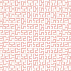 Seamless geometric background for your designs. Modern vector pink and white ornament. Geometric abstract pattern