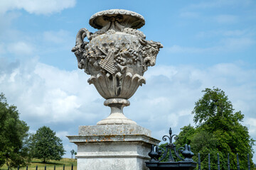 Fototapeta na wymiar Ornamental Urn, Garden Decoration