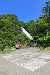 Waterfall of Oshinkoshin in summer