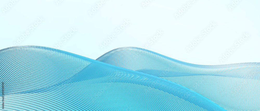 Aufkleber abstract futuristic digital landscape and technology background. internet connection for network dat