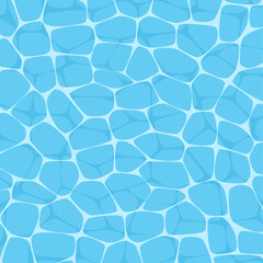 Pattern with texture of water. Seamless pattern of waves. Design for backdrops with sea, rivers or water texture. 90s 80s 70s groovy posters. Modern trendy vintage print. Vector illustration.