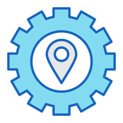 Obraz premium Setting location Icon