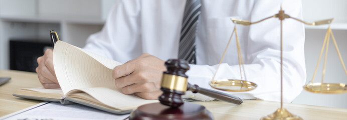 Lawyers or judges sign documents in accordance with legal and fair terms of agreement, Legal Ethics...