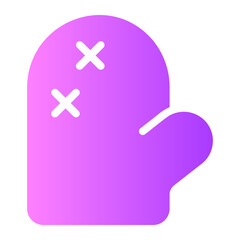 Fototapeta premium oven mitts gradient icon