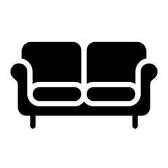 sofa line icon