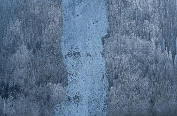 Blue grunge texture old concrete wall surface rough cement background abstract vintage