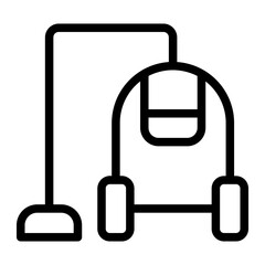 Obraz premium vacuum cleaner line icon