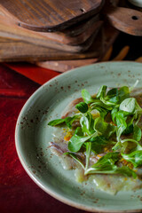 Ocean bass carpaccio