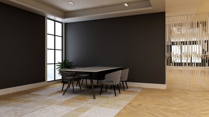 modern office meeting room for company logo mockup