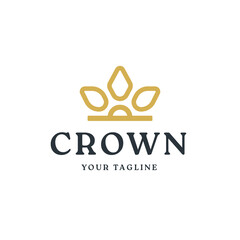 Crown Logo Icon Design Vector Template