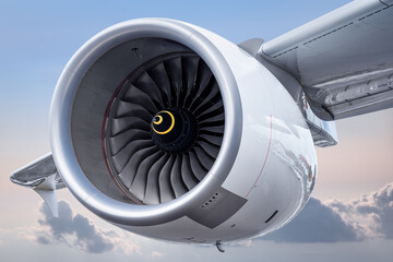 jet engine of an modern airliner