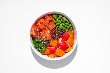 Bowl with salmon