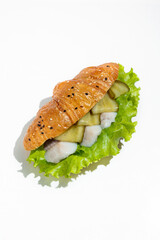 Croissant with herring