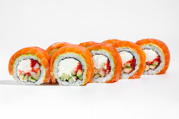 Roll Philadelphia with salmon and avocado