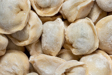 Dumplings with trout fillet.