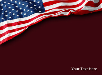 American flag cover | Card template