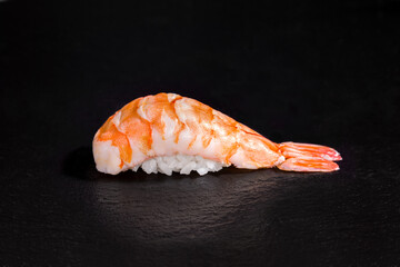 Sushi with shrimp and rice