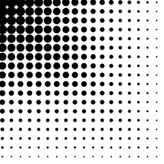 Dots Background. Halftone Backdrop. Black and White Points Pattern. Vintage Pop-art Texture.	