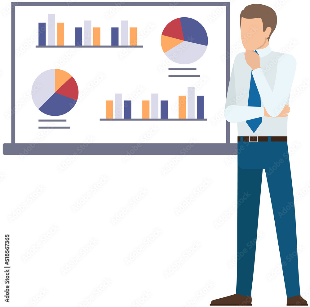 Poster analytics information and development statistics. web analysis measure, product testing technology. 
