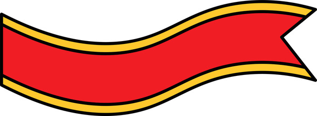 Obraz premium ribbon vector design illustration isolated on white background 