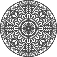 Mandala for adult coloring book,coloring page,print on product, laser cut, paper cut and so on. Vector illustration.