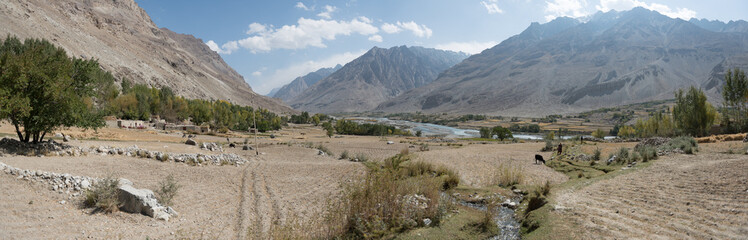 View of the Wakhan Corridor,  Afghanistan