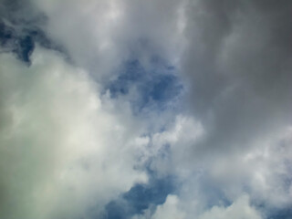 Fototapeta na wymiar photo of clouds in the blue sky in summer
