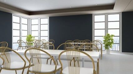 office pantry area 3d render interior design