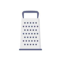 Flat icon grater isolated on white background. Vector illustration.