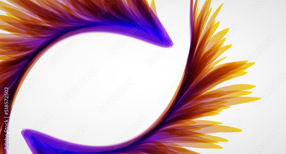Poster Abstract background with gradient colors with neon lighting.