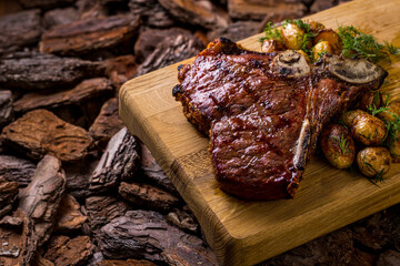 Grilled beef steak