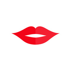 lip icon. lipstick. vector illustration