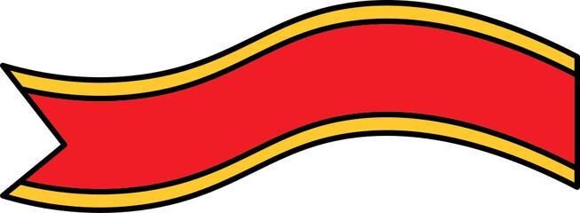 Obraz premium ribbon vector design illustration isolated on white background 