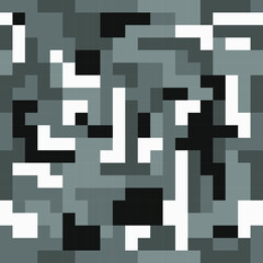 digital camouflage seamless patterns (urban palette)