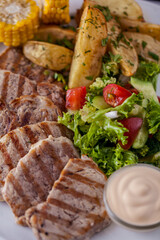 Grilled steak