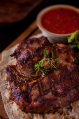 Grilled pork meat