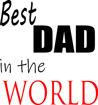 best dad in world vector illustration image clipart