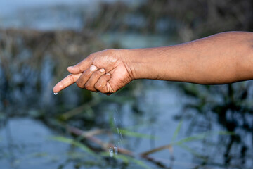 Hands isolated on white background
