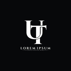 Letter UT luxury logo design vector