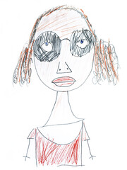Drawing of 6 years old child