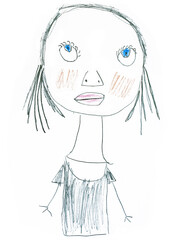 Drawing of 6 years old child