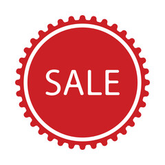 red sale icon sticker